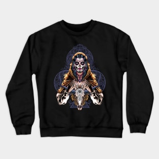 Great Dia De Los Muertos Illustration 3 Crewneck Sweatshirt